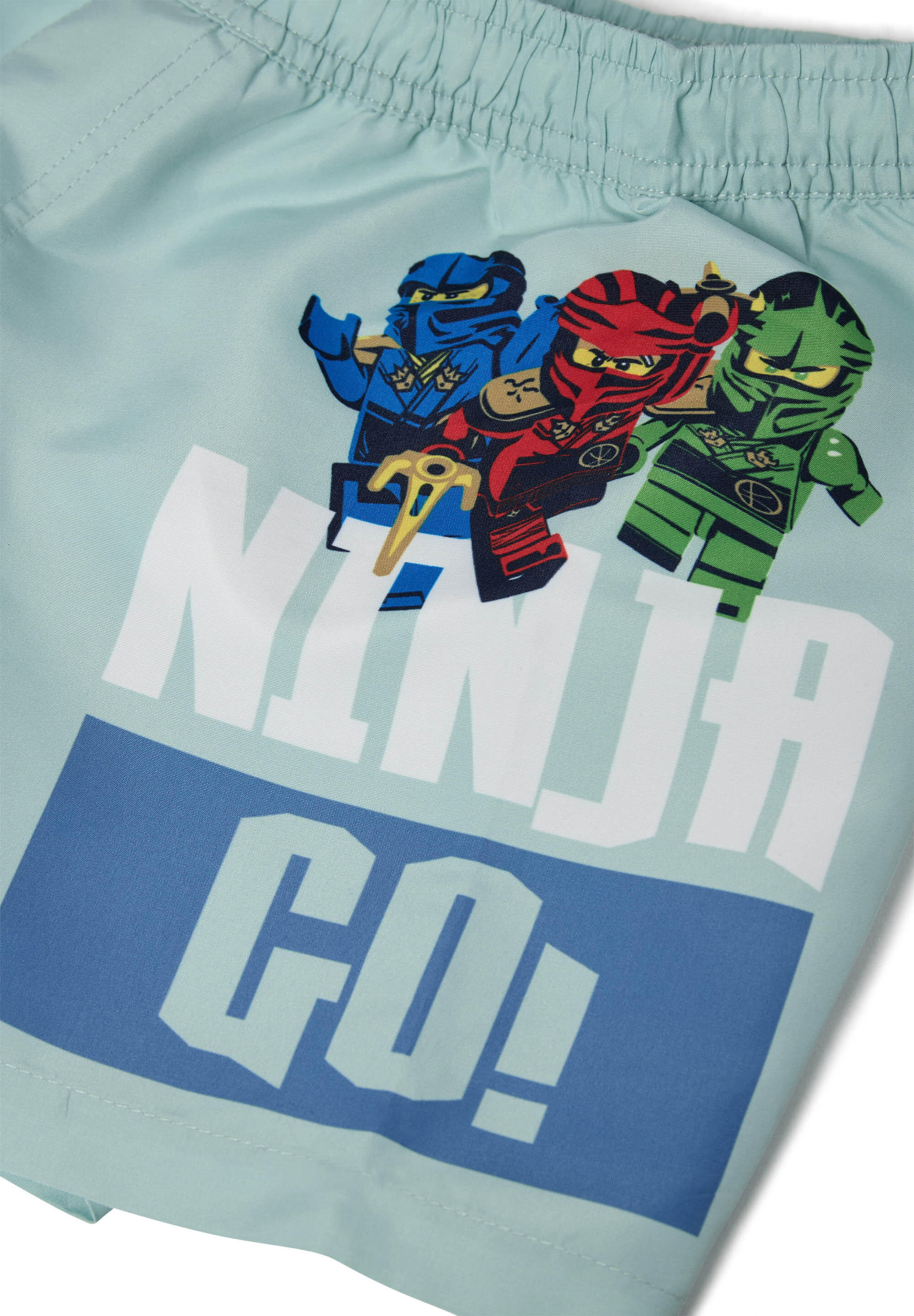 Spodenki Kąpielowe Chłopięce LEGO Ninjago Aiko313 Turkusowe