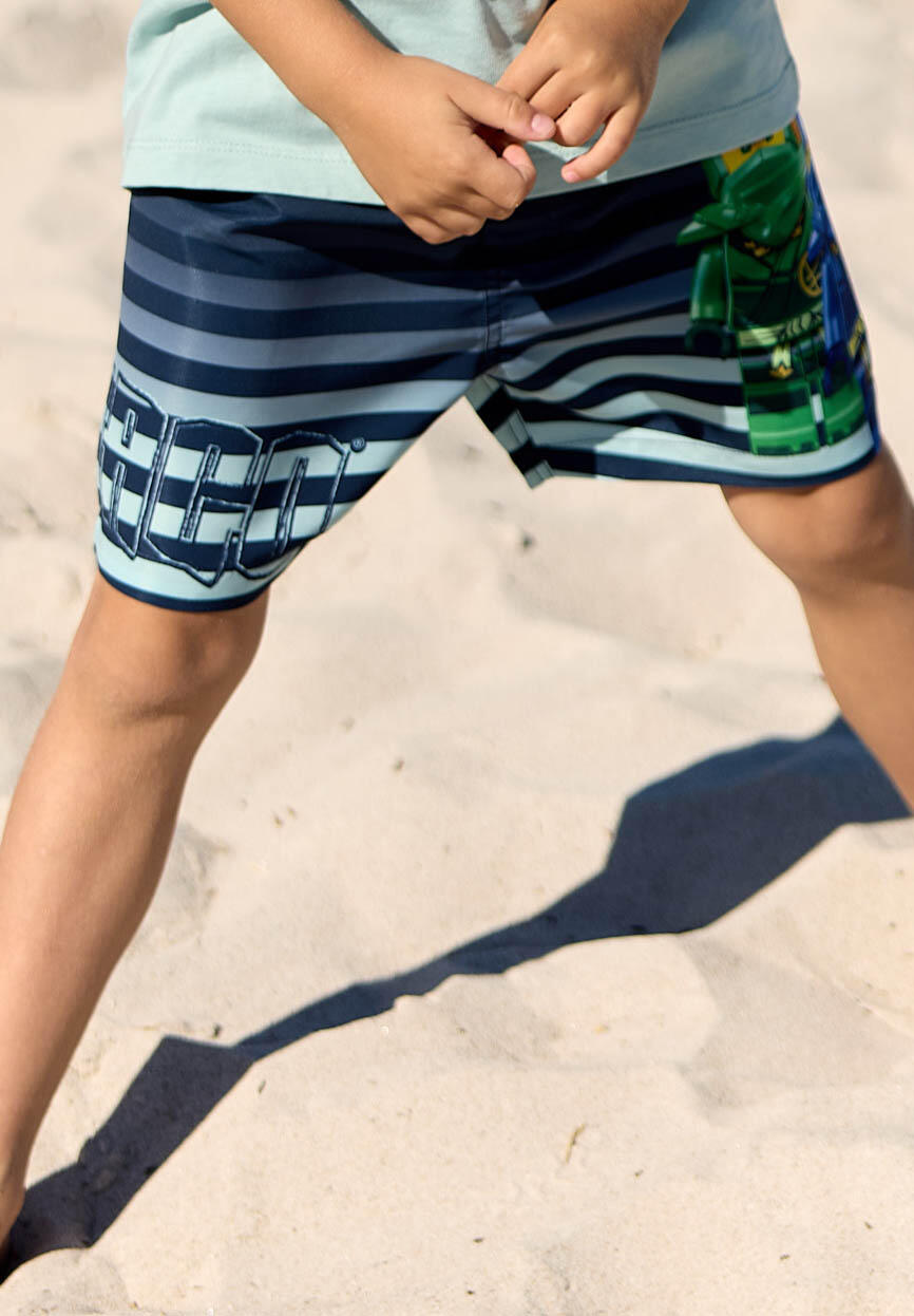 Spodenki Kąpielowe Chłopięce LEGO Ninjago Aiko314 Granatowe