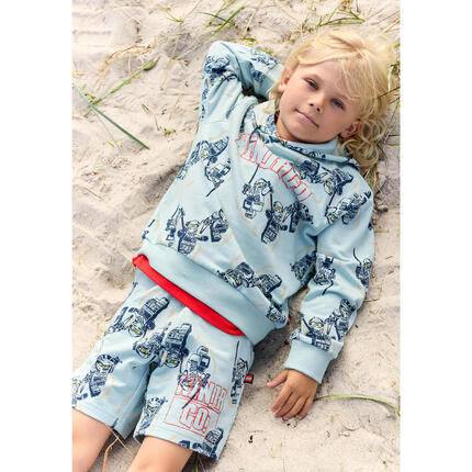 Bluza z Kapturem Chłopięca LEGO Ninjago Sian300 Turkusowa