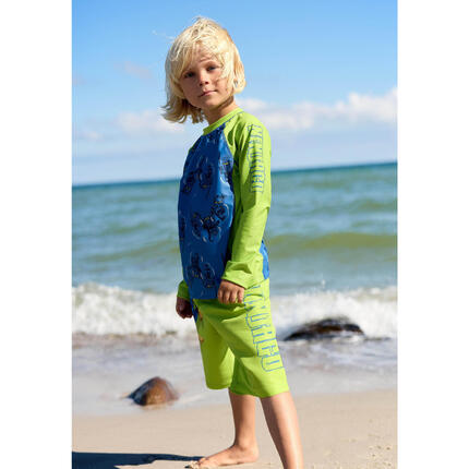 Spodenki Kąpielowe Chłopięce LEGO Ninjago Aiko308 Limonkowe