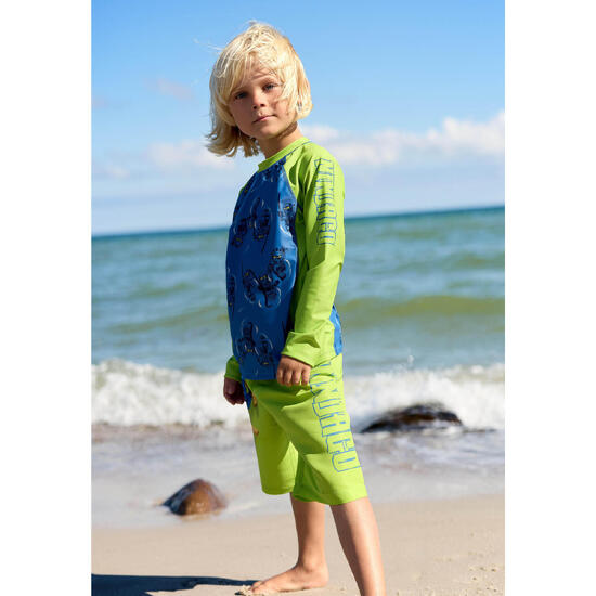 Spodenki Kąpielowe Chłopięce LEGO Ninjago Aiko308 Limonkowe