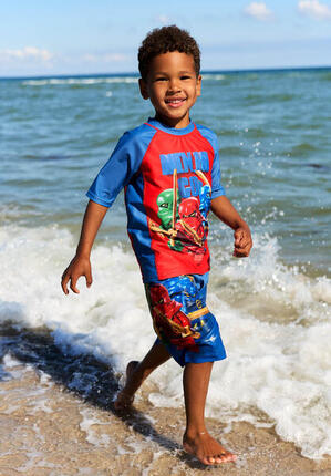 Spodenki Kąpielowe Chłopięce LEGO Ninjago Aiko308 Niebieskie