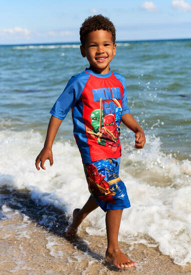 Spodenki Kąpielowe Chłopięce LEGO Ninjago Aiko308 Niebieskie