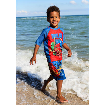 Spodenki Kąpielowe Chłopięce LEGO Ninjago Aiko308 Niebieskie