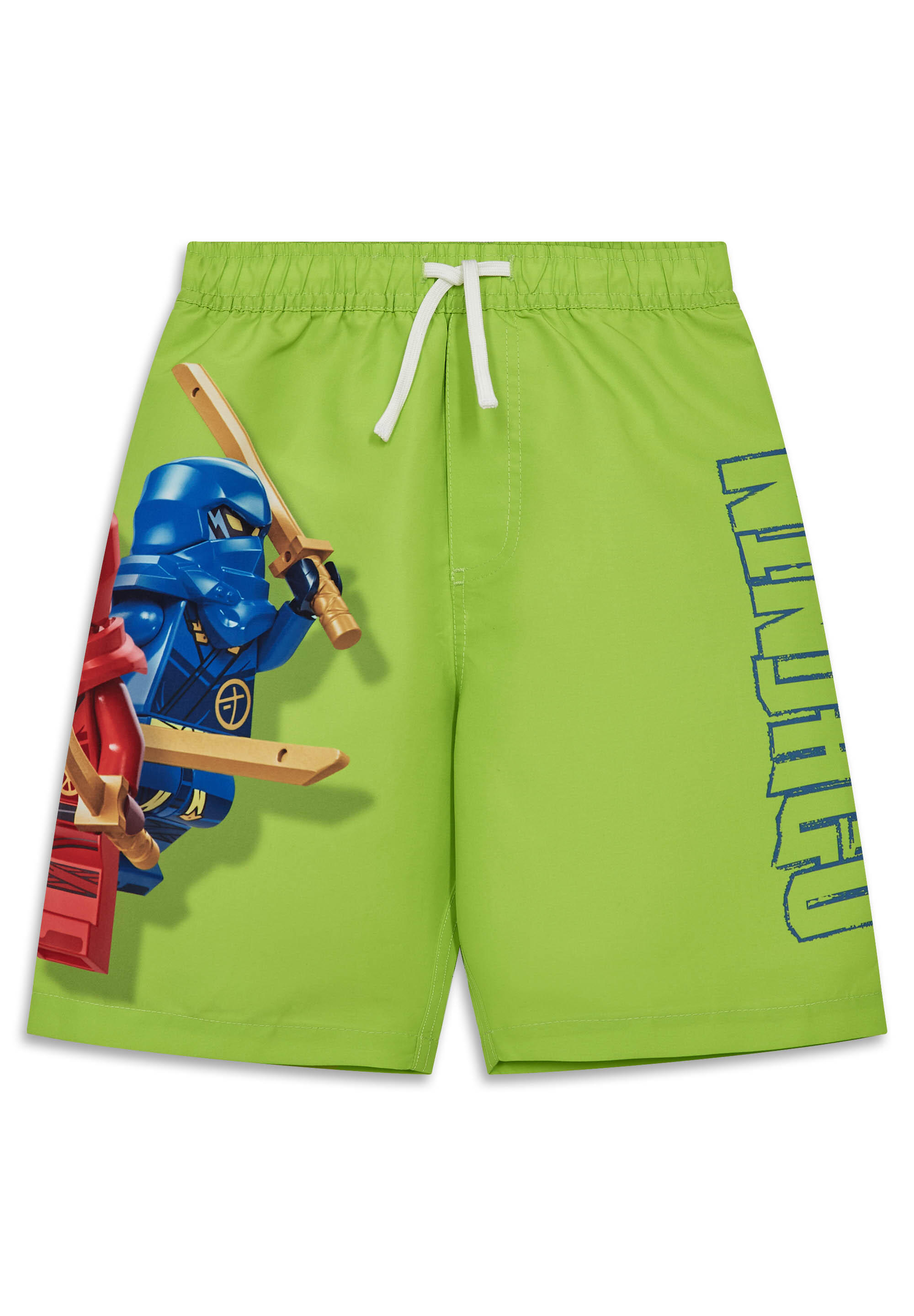 Spodenki Kąpielowe Chłopięce LEGO Ninjago Aiko308 Limonkowe 7/7