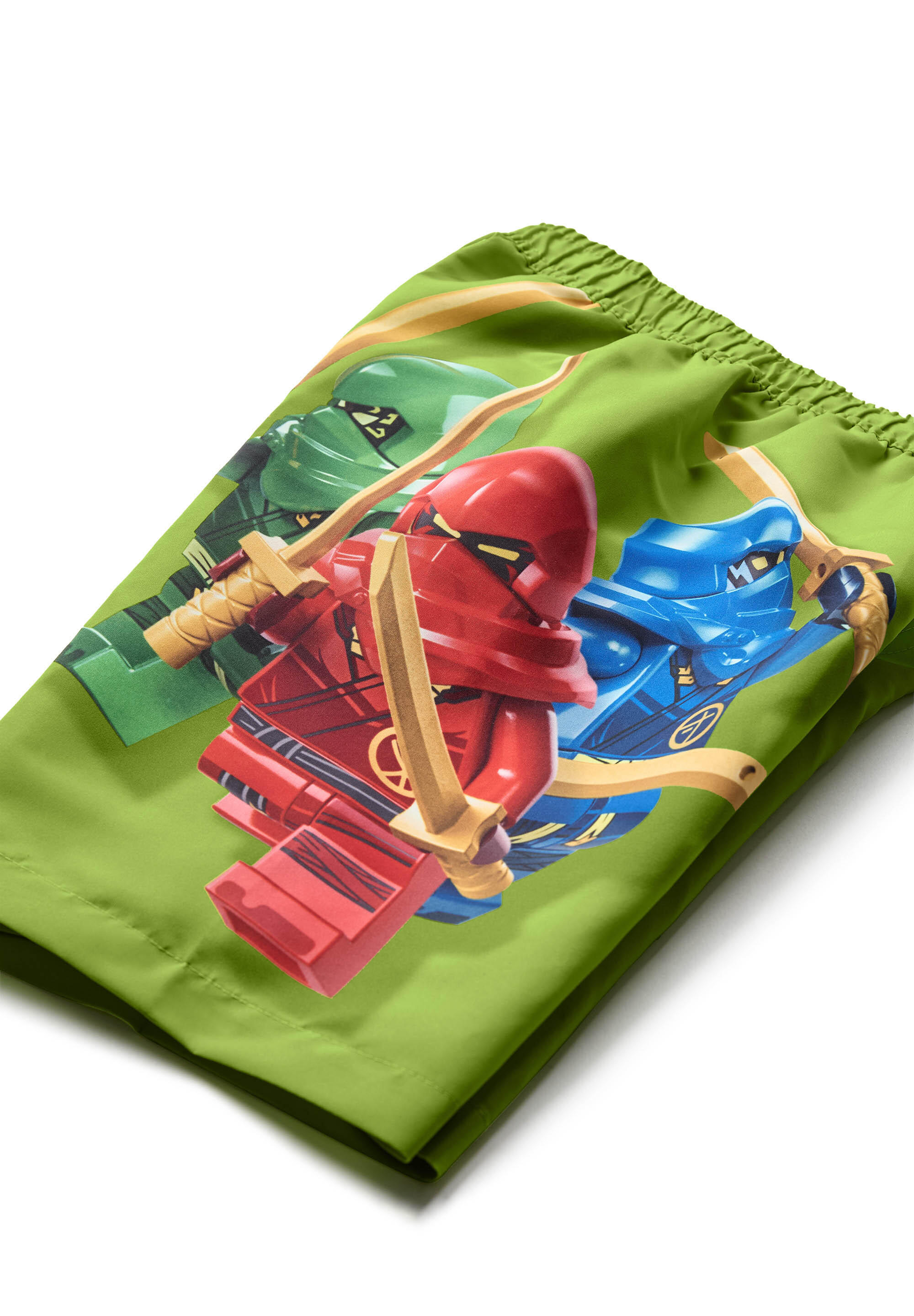Spodenki Kąpielowe Chłopięce LEGO Ninjago Aiko308 Limonkowe 4/7