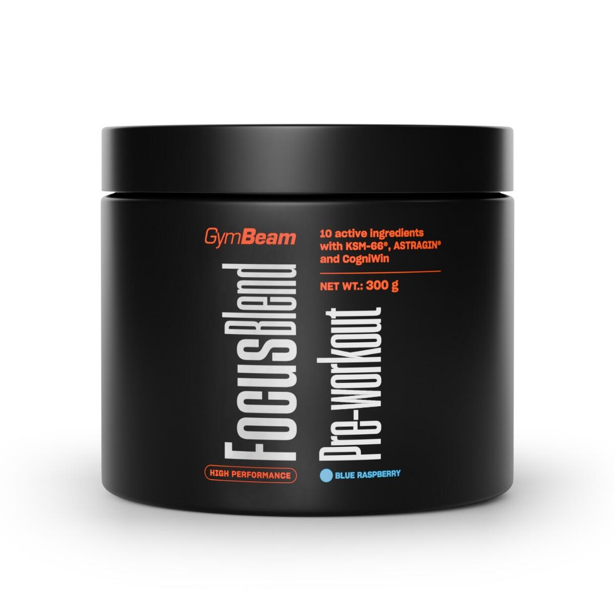 GYMBEAM Pre-workout Focus Blend prášek bez cukru 300 g