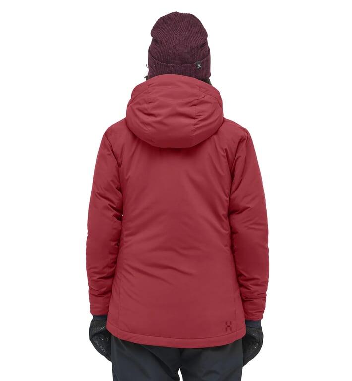 HAGLOFS Kurtka ocieplana damska Mimic Alert Hood Women carmine red-S 2/7