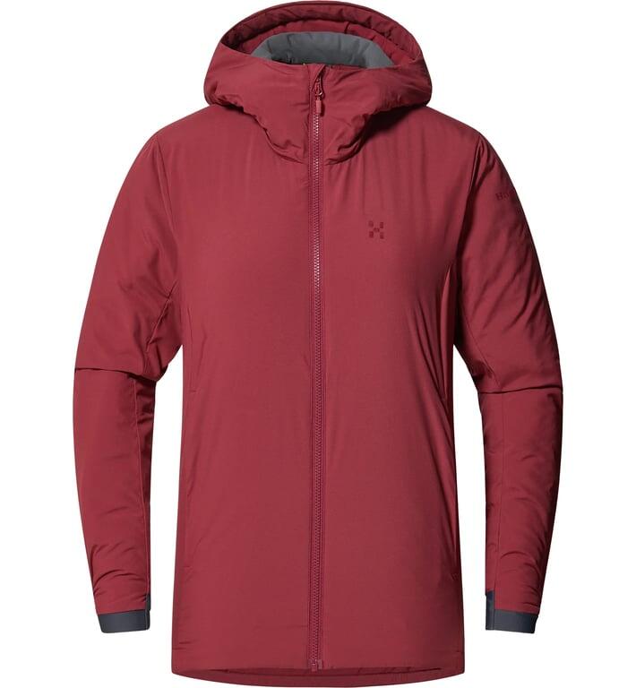 HAGLOFS Kurtka ocieplana damska Mimic Alert Hood Women carmine red-S 5/7