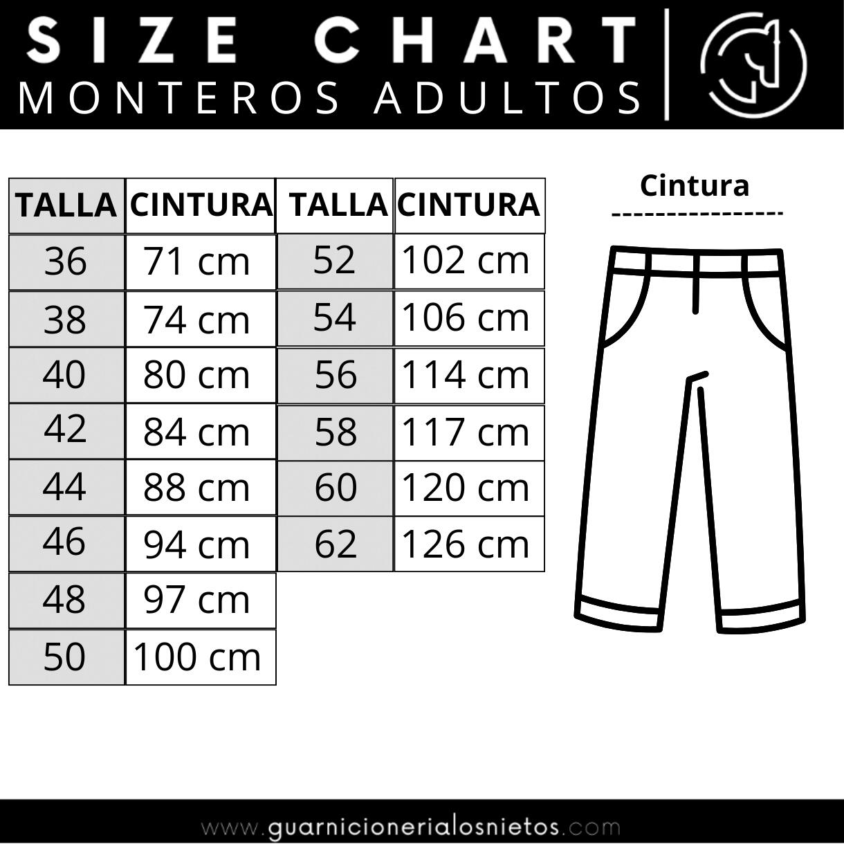 Pantalón montero clásico para adultos | 62 | Vaquero claro 3/6