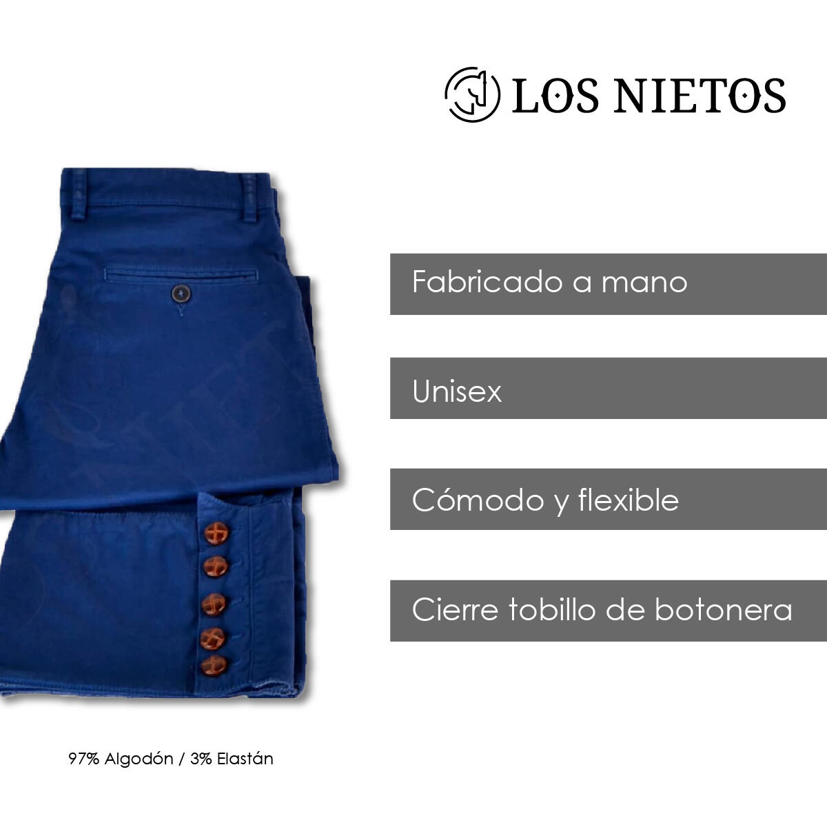 Pantalón montero clásico para adultos | 52 | Azulina 4/6