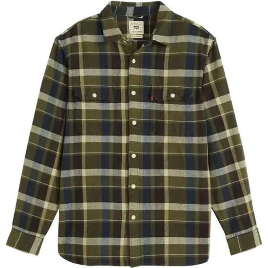 Sobrecamisa Verde Levis Jackson Worker Medina Plaid Deep Depths Flannel