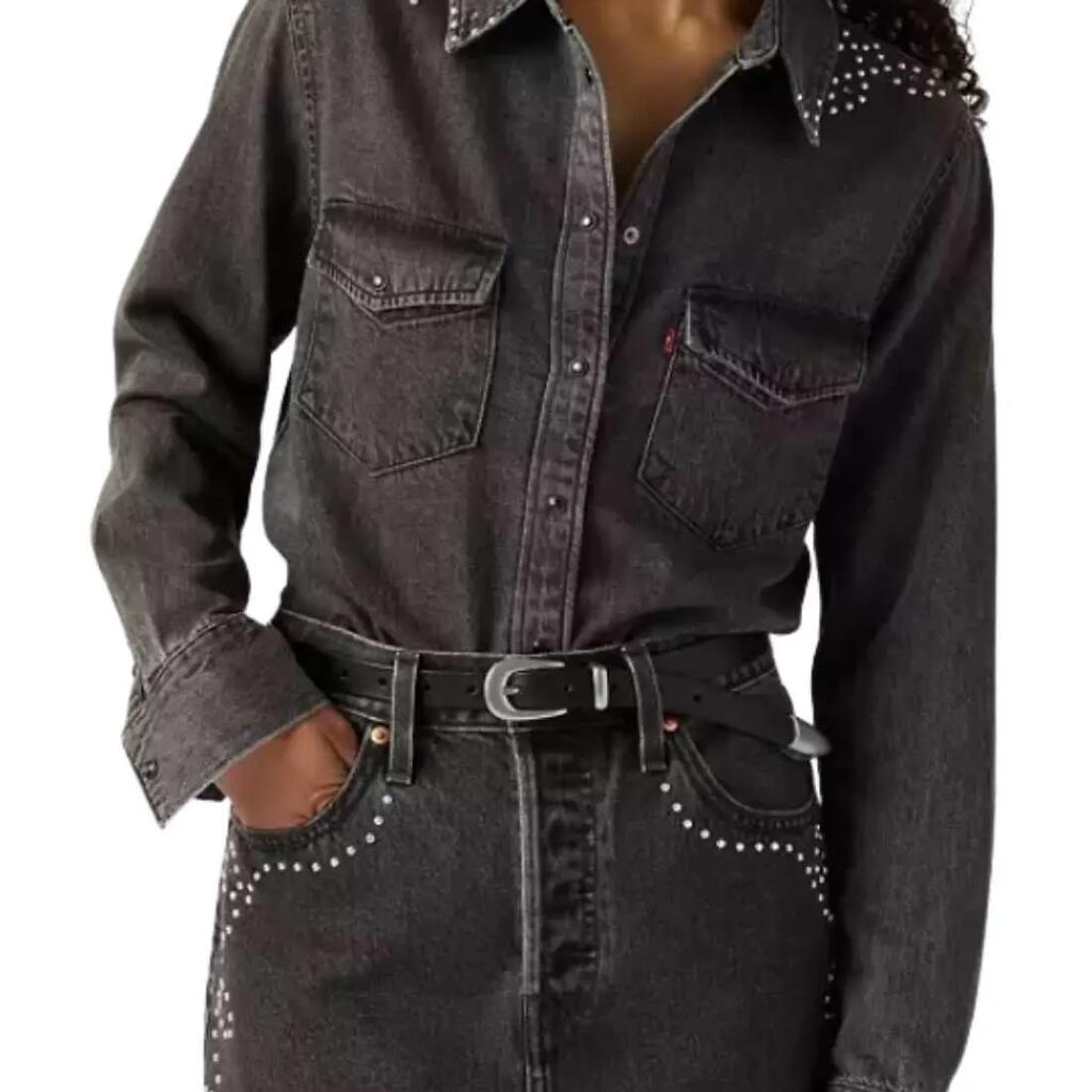 LEVI'S - Camicia donna Western con borchie  - Taglia XXL