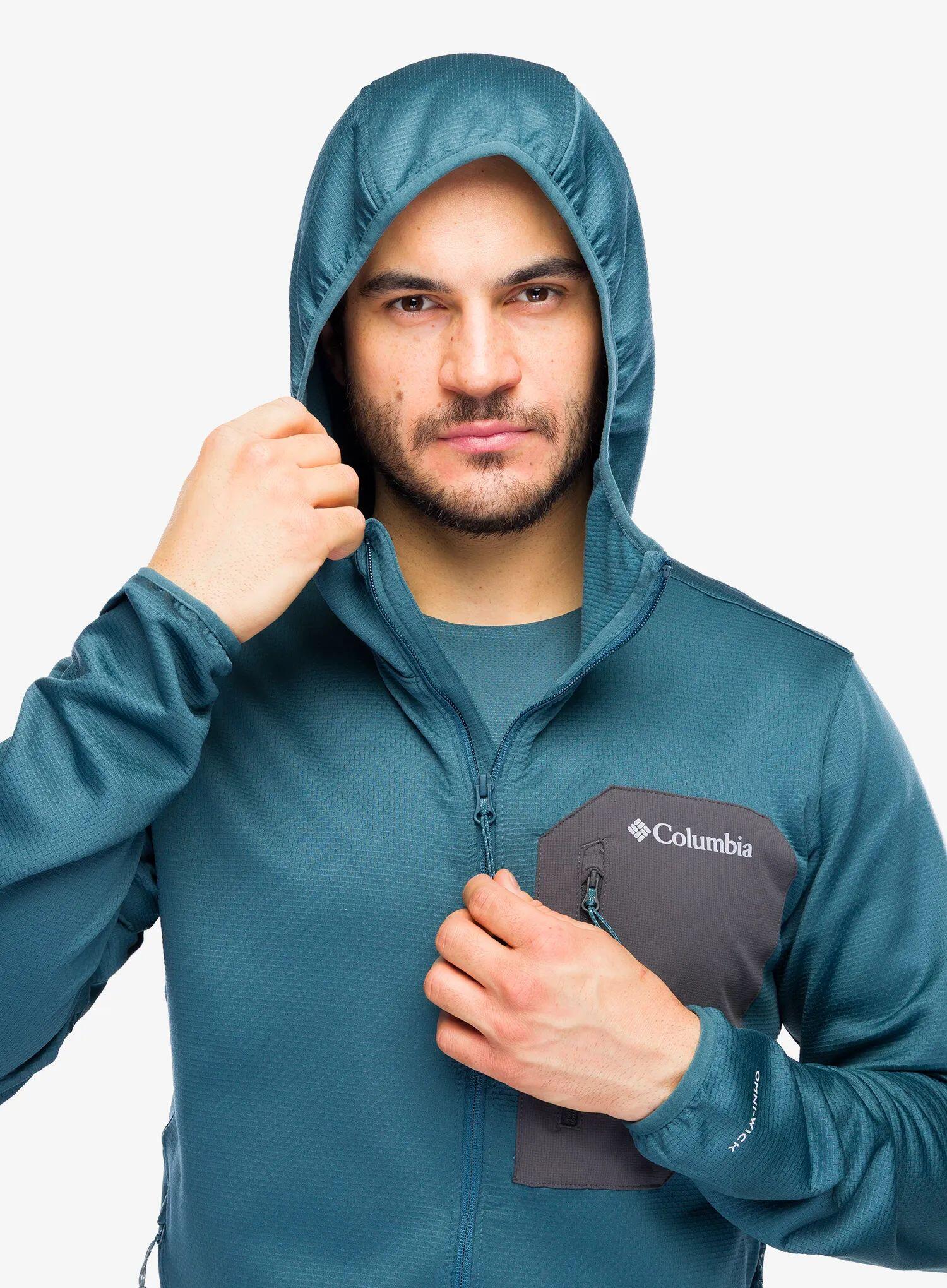 Bluza z kapturem męska Columbia Tall Heights Hdd Grid Fleece Full Zip 5/7