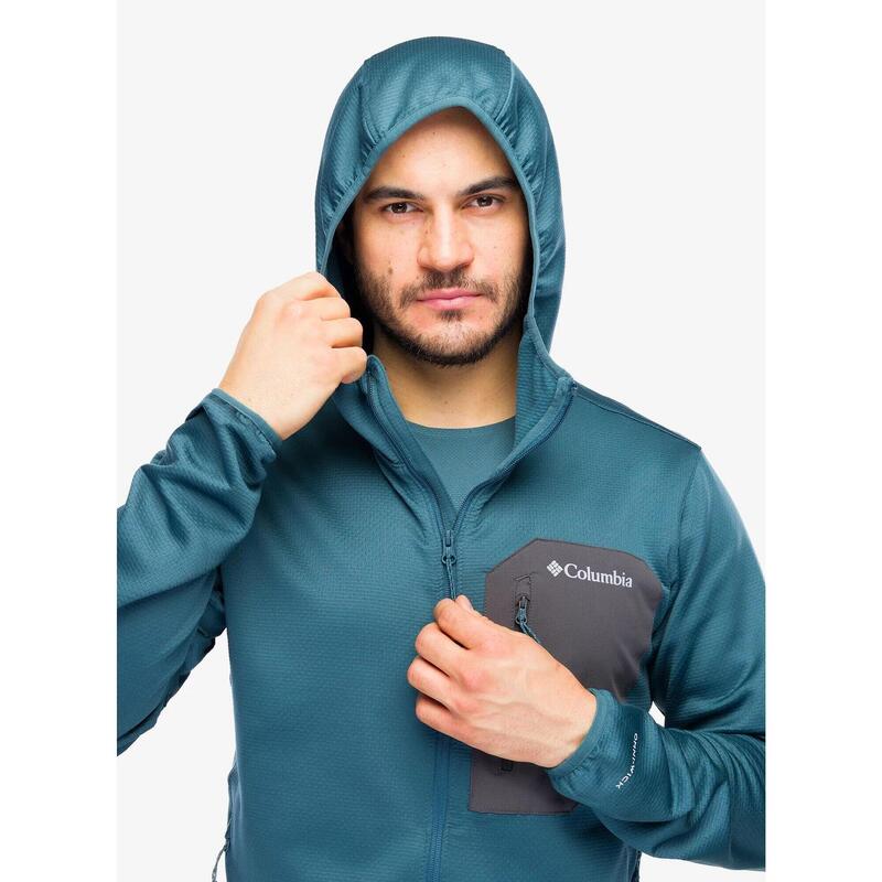 Bluza z kapturem męska Columbia Tall Heights Hdd Grid Fleece Full Zip
