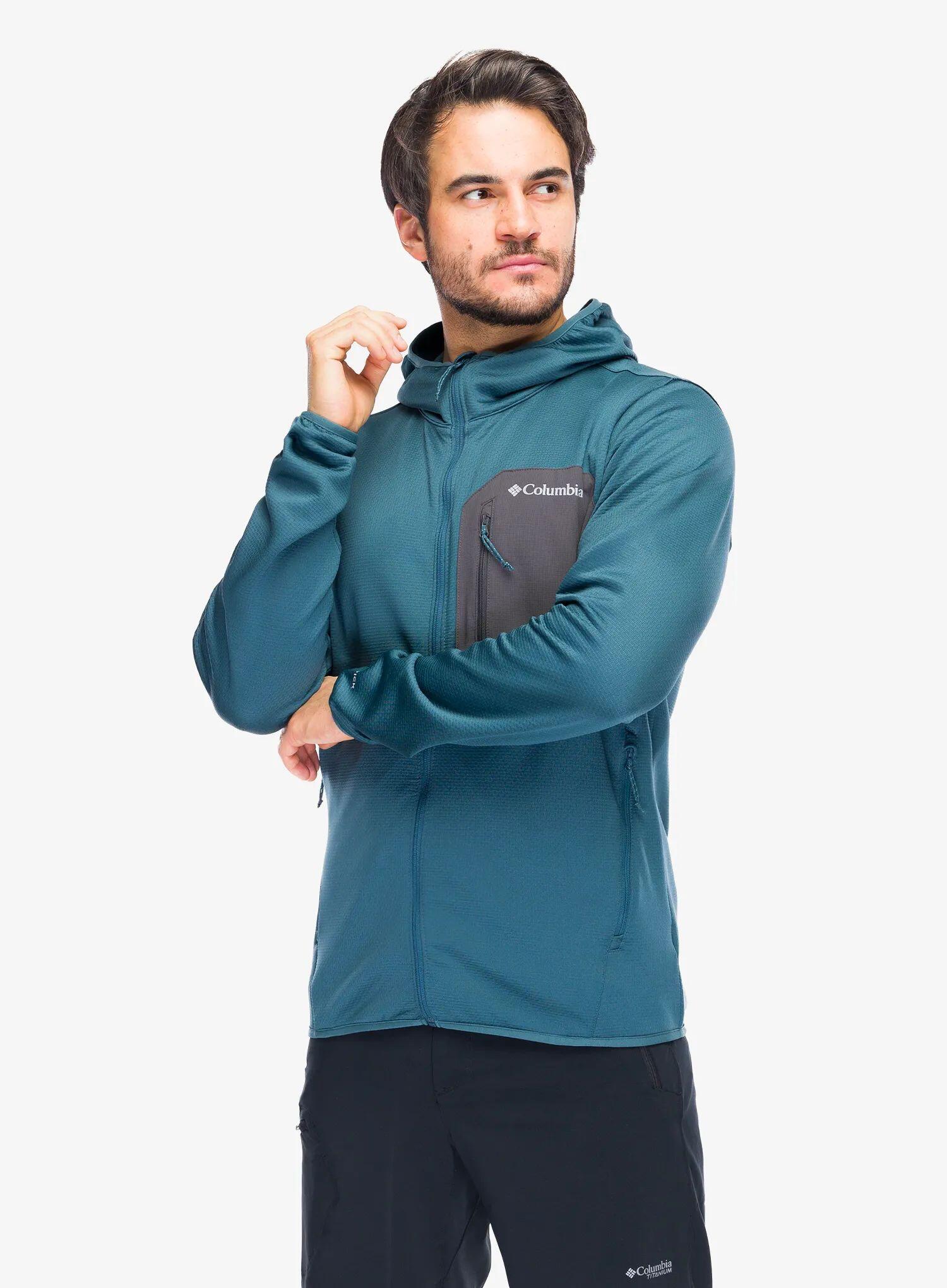 Bluza z kapturem męska Columbia Tall Heights Hdd Grid Fleece Full Zip 7/7