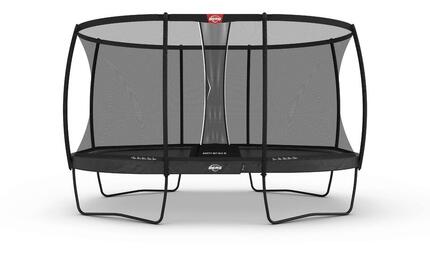 Trampoline Grand Elite Regular 520 + Filet Séc. Deluxe Gris