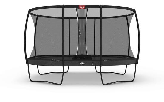 Trampoline Grand Elite Regular 520 + Filet Séc. DLX XL Gris