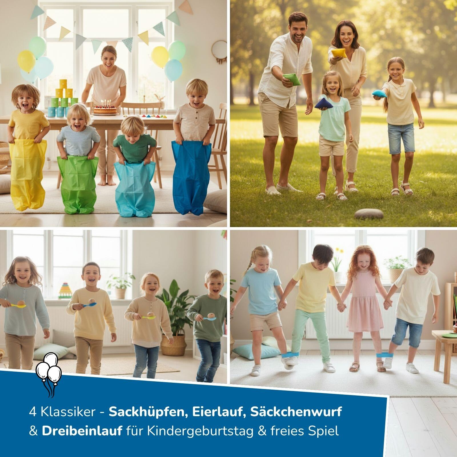 XXL Bowling & Bewegungsspiele für Kinder, ideal für Geburtstag draußen & drinnen 3/7