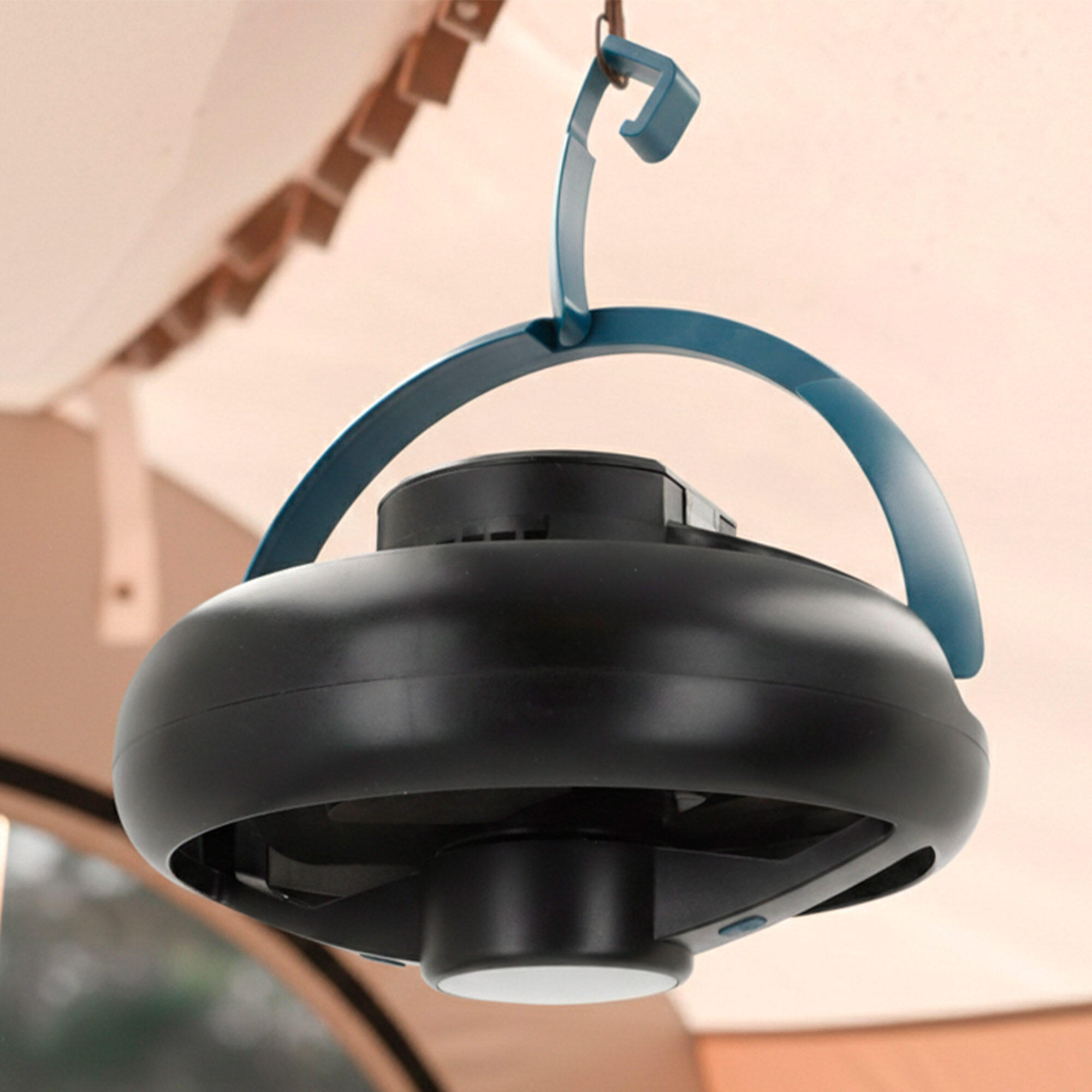 Lampe LED 3 en 1 avec ventilateur, batterie externe et câble USB 6/7