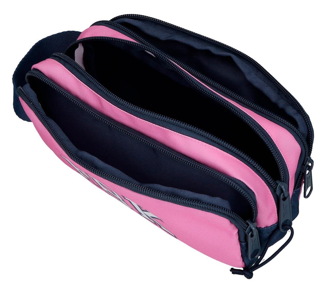 Estojo três compartimentos Reebok Chicago Rosa 3/5