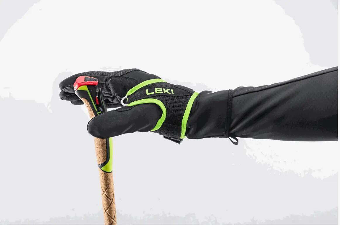 LEKI Kije skiturowe Mezza Race bright red-black-neonyellow-130cm 3/5