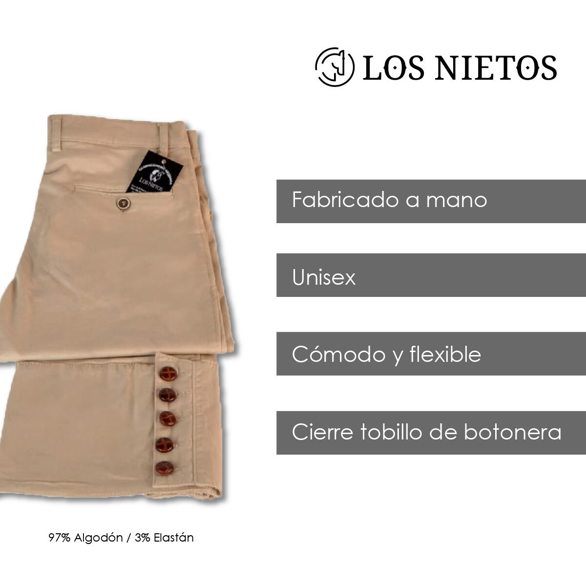 Pantalón montero clásico para adultos | 56 | Beig 4/6