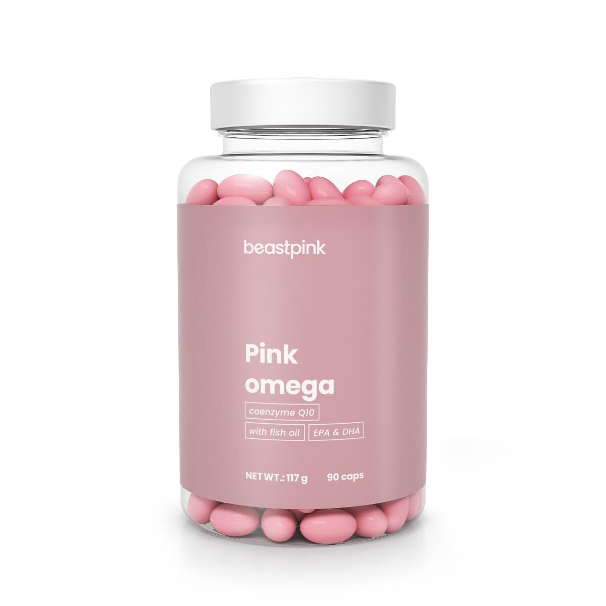 GYMBEAM Omega kapsle Pink 90 kapslí