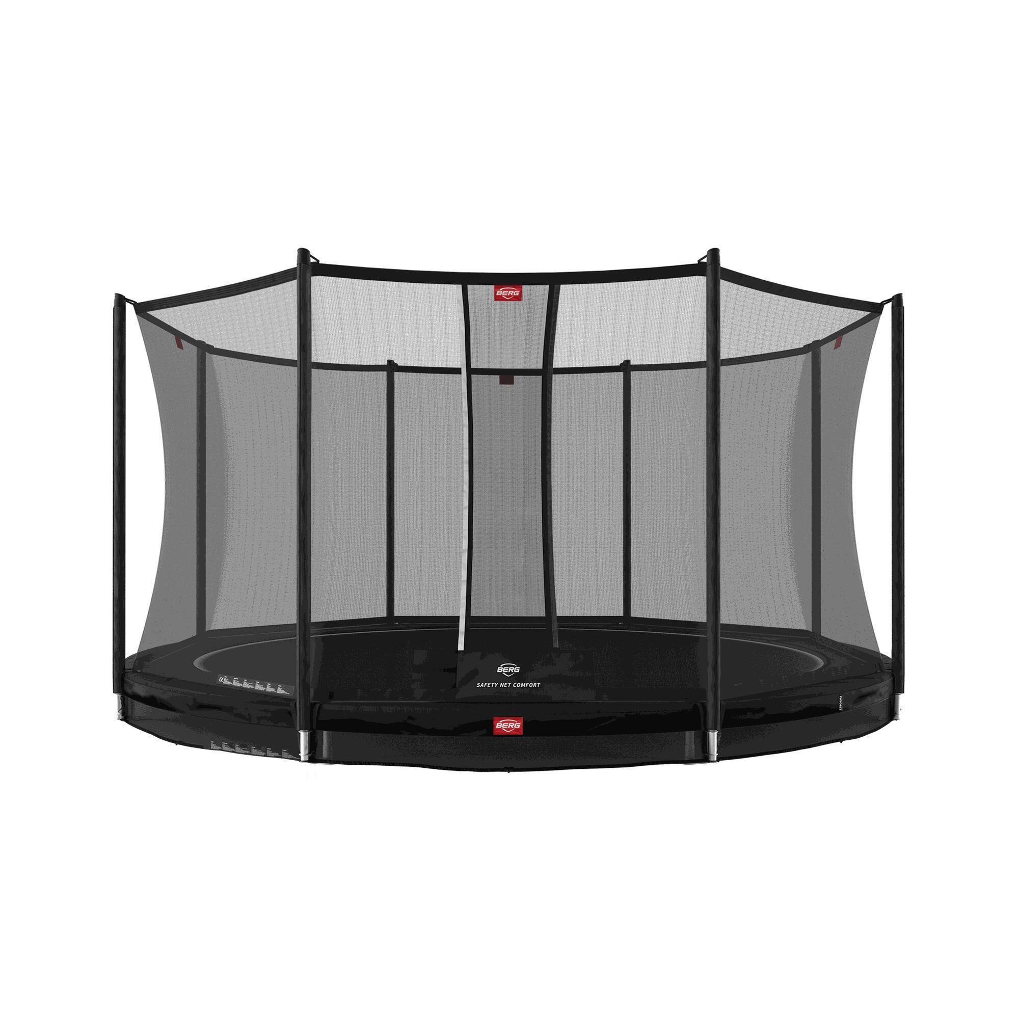 BERG Trampolína Favorit InGround 380 + Bezp. Síť Comfort Černá