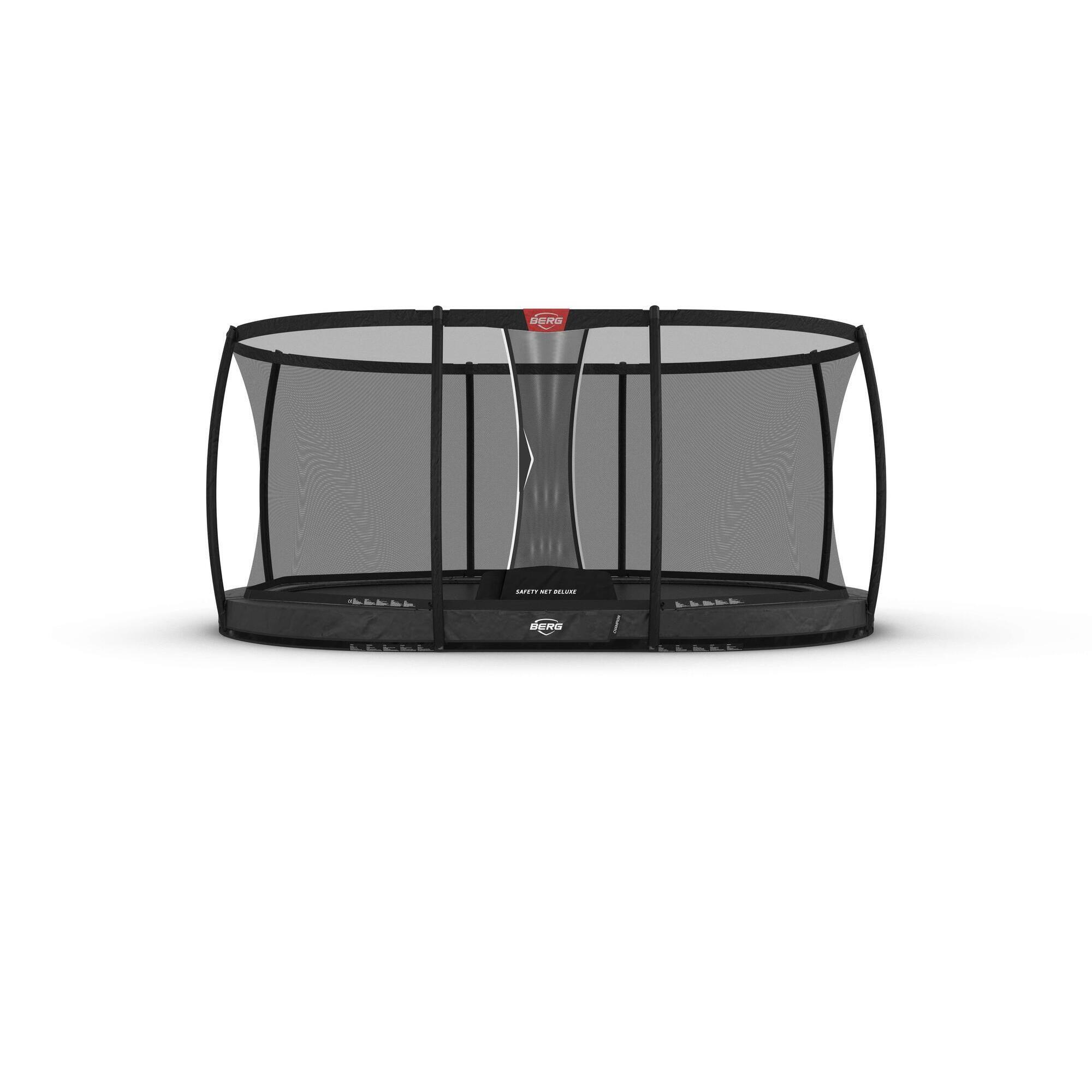 BERG Trampolína Grand Champion InGround 470 + Bezp. Síť Deluxe Šedá