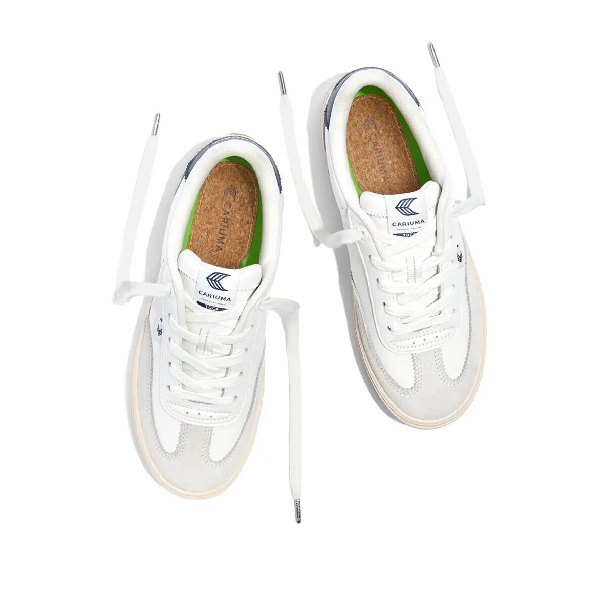 Sneakersy skórzane Cariuma TOCA Soft Grain Leather White Suede Smoke White 5/6