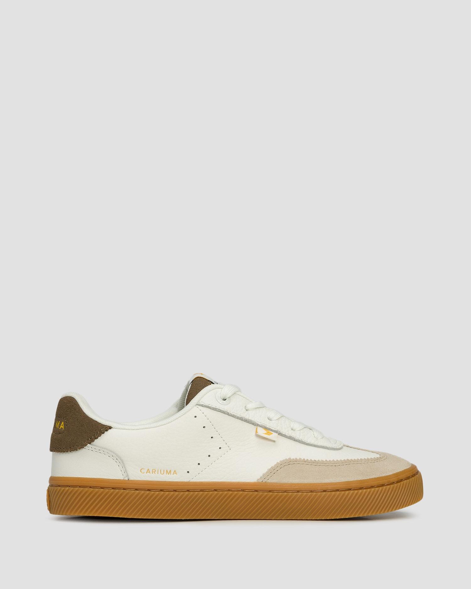 Sneakersy skórzane Cariuma TOCA Pebbled Leather Gum White Suede Plaza Taupe 2/7