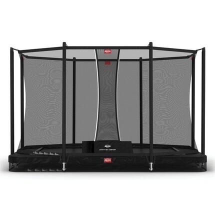 Trampoline 410x250, Ultim Favorit InGround 410 Noir