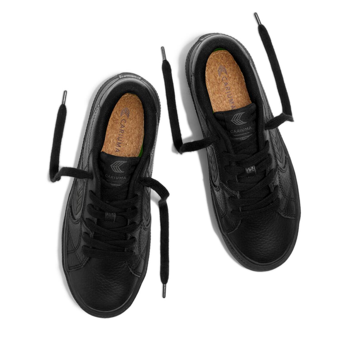 Sneakersy skórzane Cariuma Salvas Pebbled Leather All Black 5/6