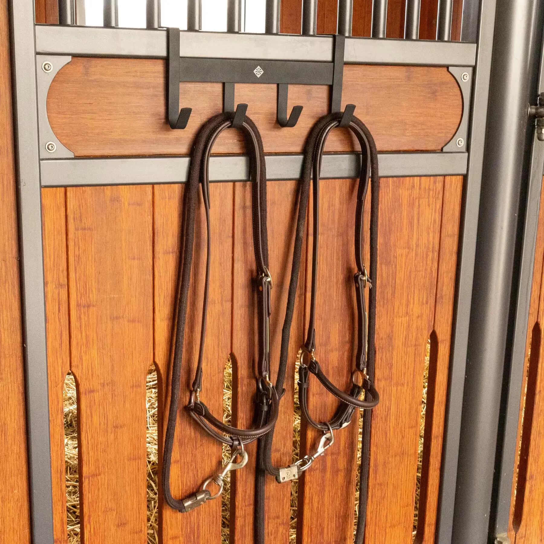 Metal riding bridle holder with 4 hooks Grooming Deluxe 4/4