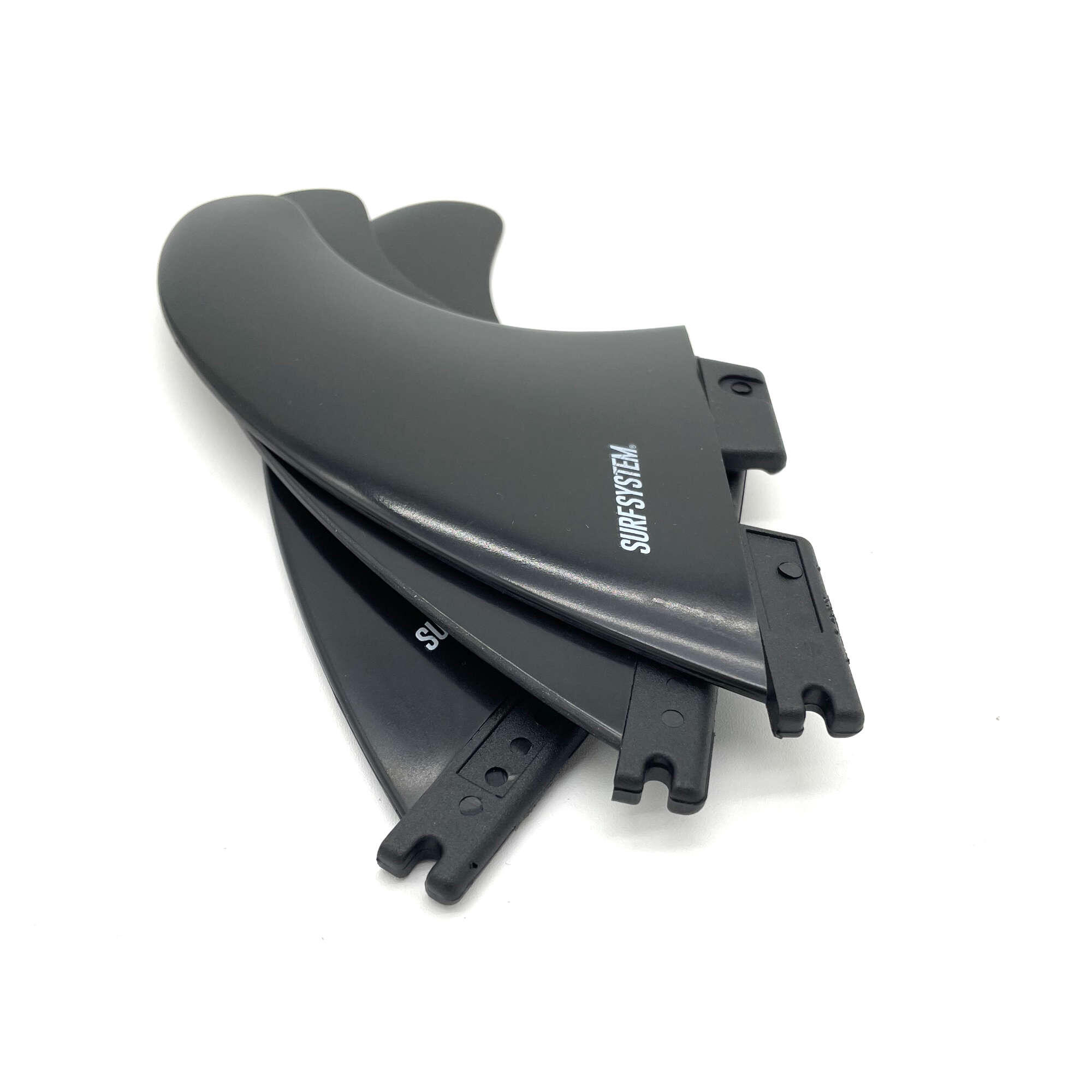 SURF SYSTEM - Thruster Fins Set, Medium - Composite - FCS2 Compatible - Black 2/3