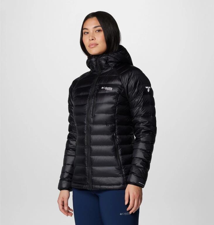 COLUMBIA Kurtka puchowa damska Arctic Crest Down Hooded Jacket black-L 4/7