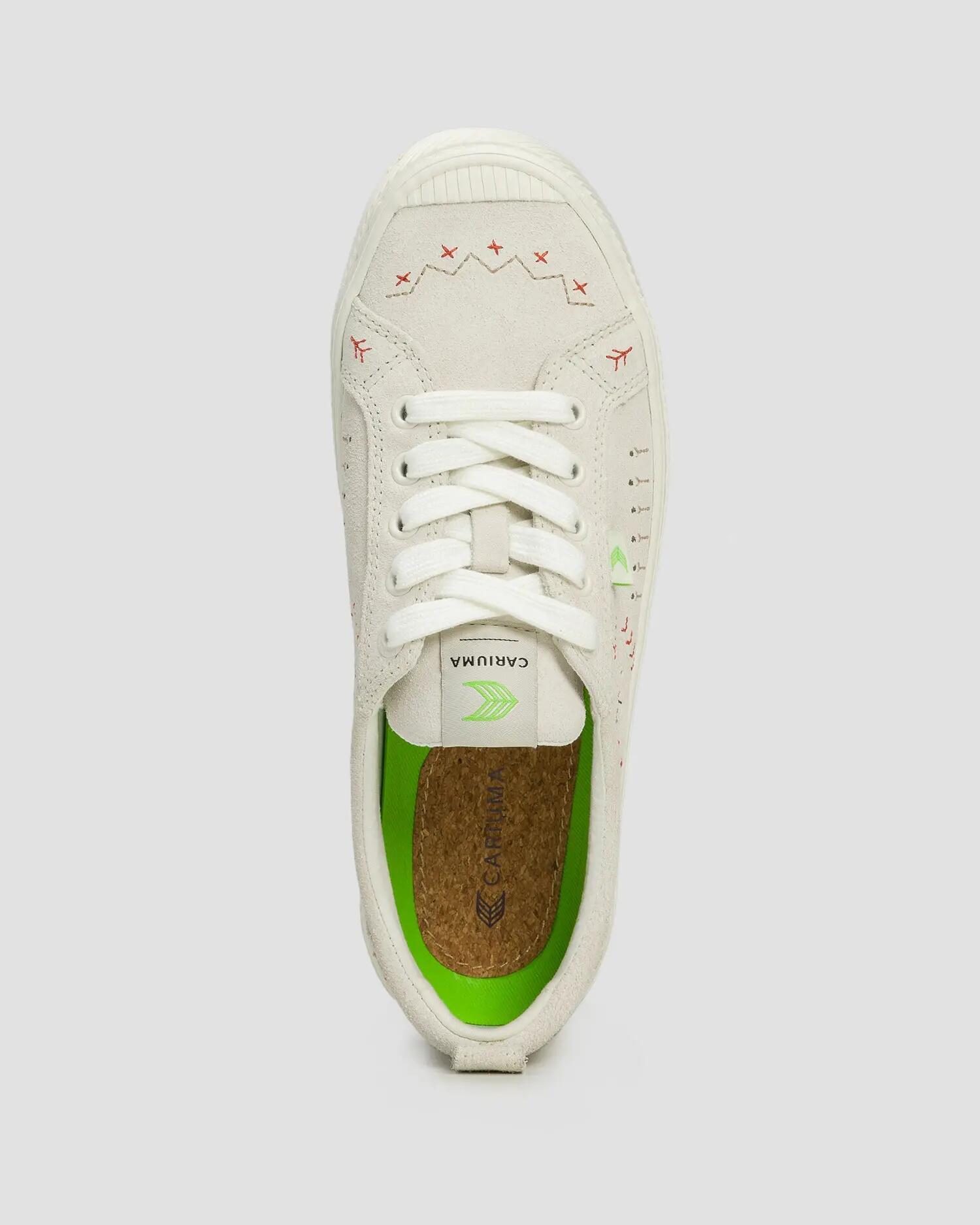 Trampki ze skóry zamszowej Cariuma OCA Suede Smoke White Embroidered 4/7