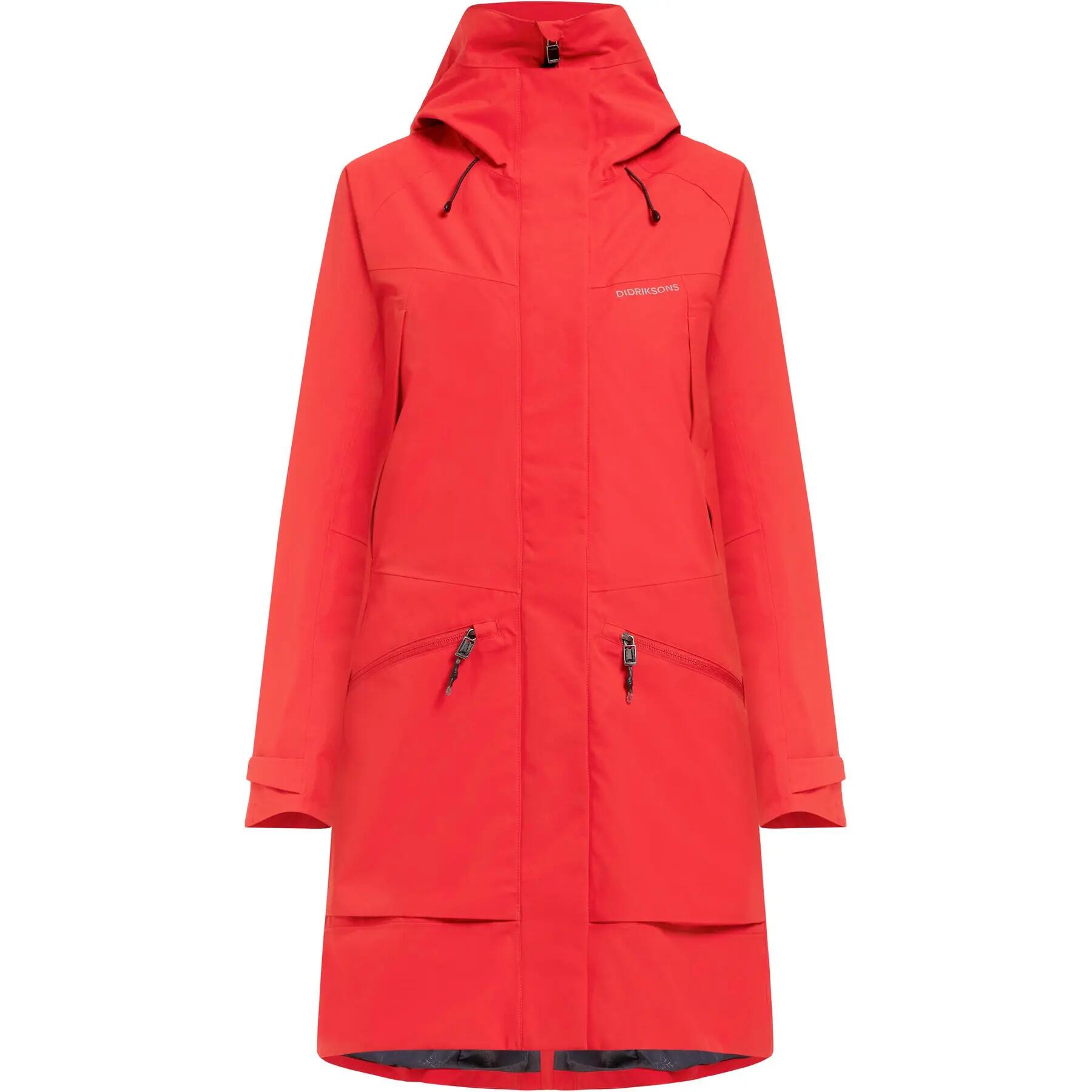 Didriksons Parka Feminina Ilma Rosa Vermelho da Decathlon