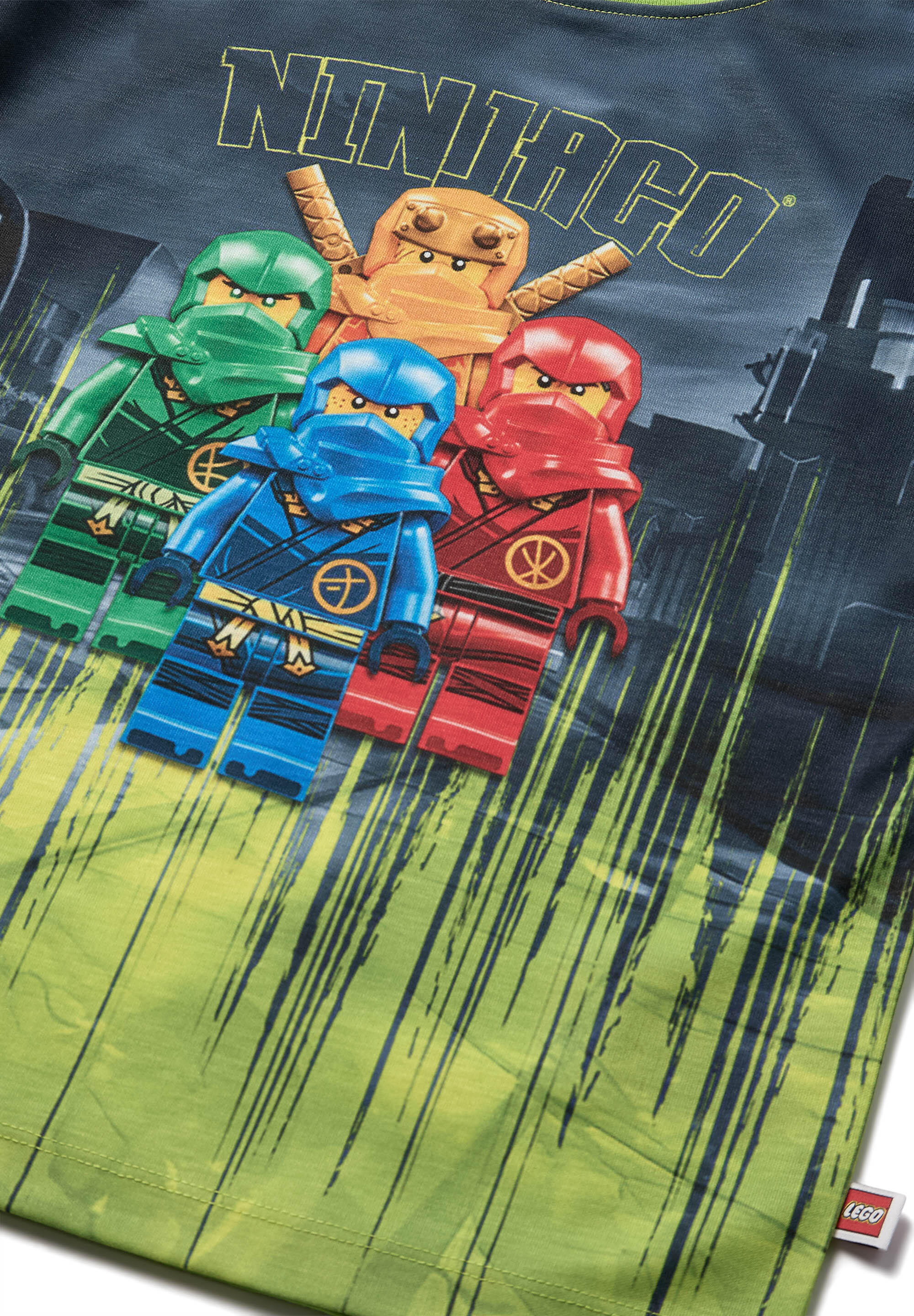 Koszulka Chłopięca LEGO Ninjago Taj311 Limonkowa 3/4