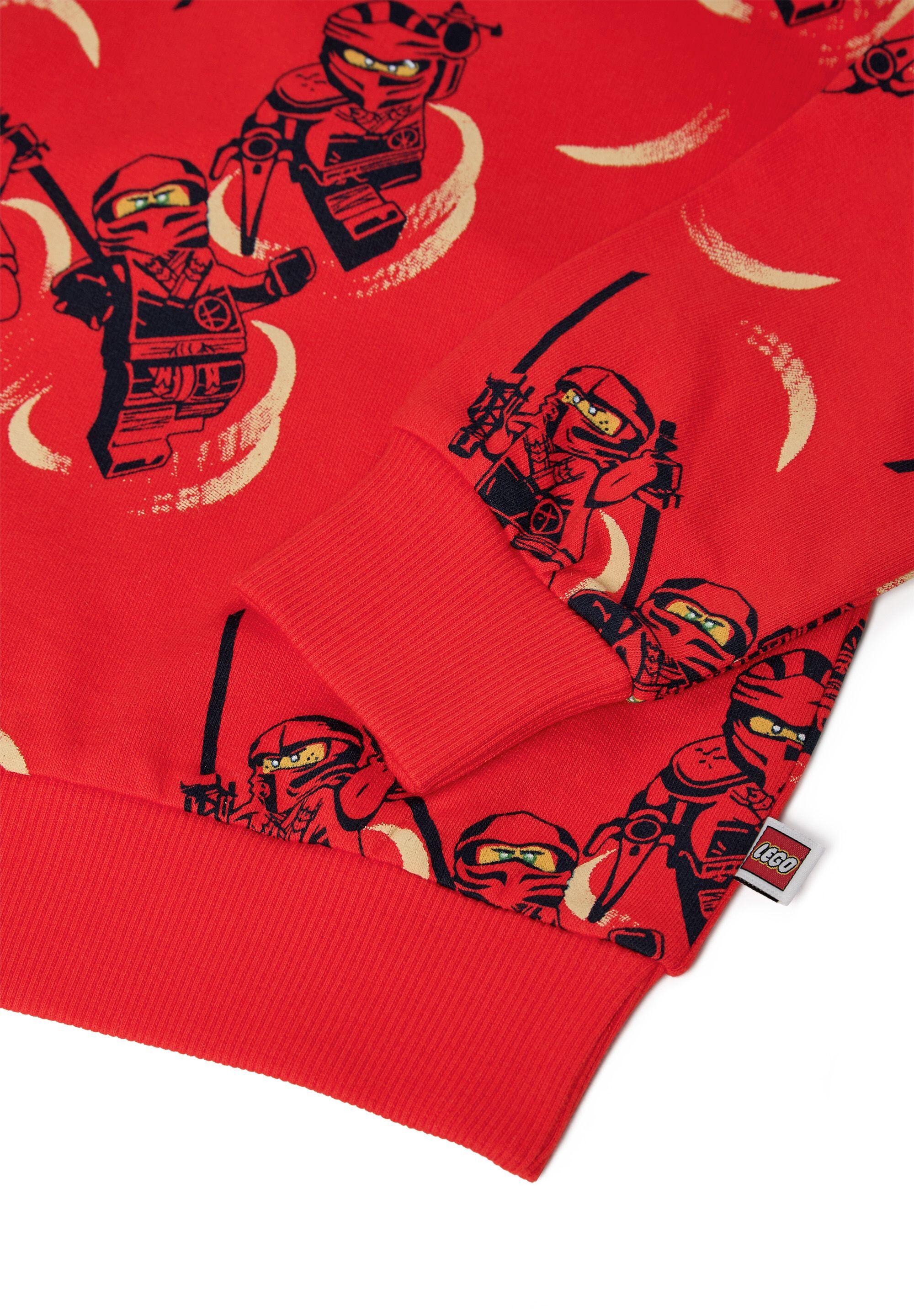 Bluza z Kapturem Chłopięca LEGO Ninjago Sian300 Czerwona 4/4