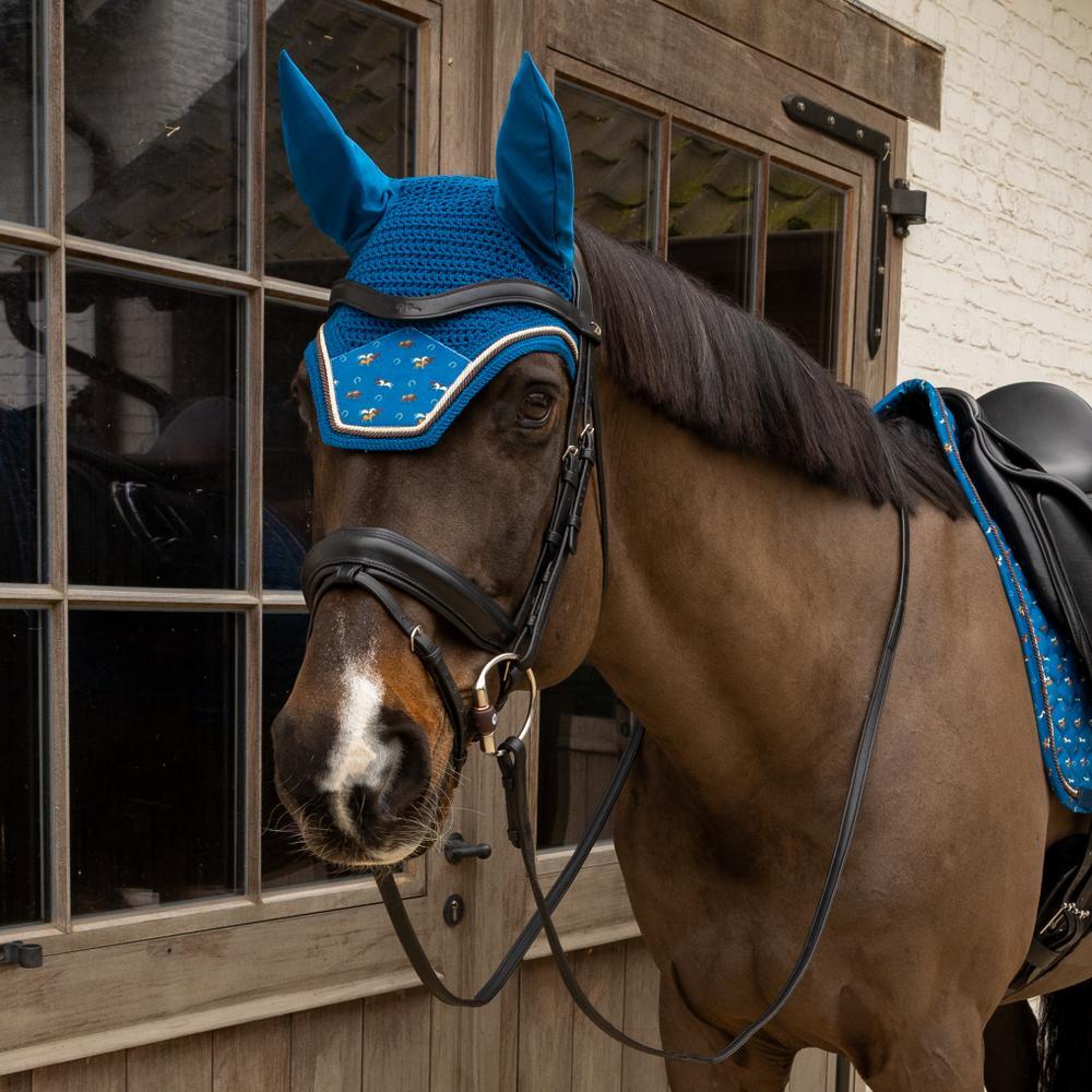 Bardatura antimosche per cavallo in velluto Kentucky Horsewear Fly Veil Wellingt 3/3