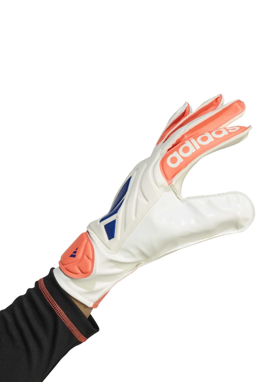 ADIDAS Copa Glove Club - Guantes de portero, blanco y naranja 3/7