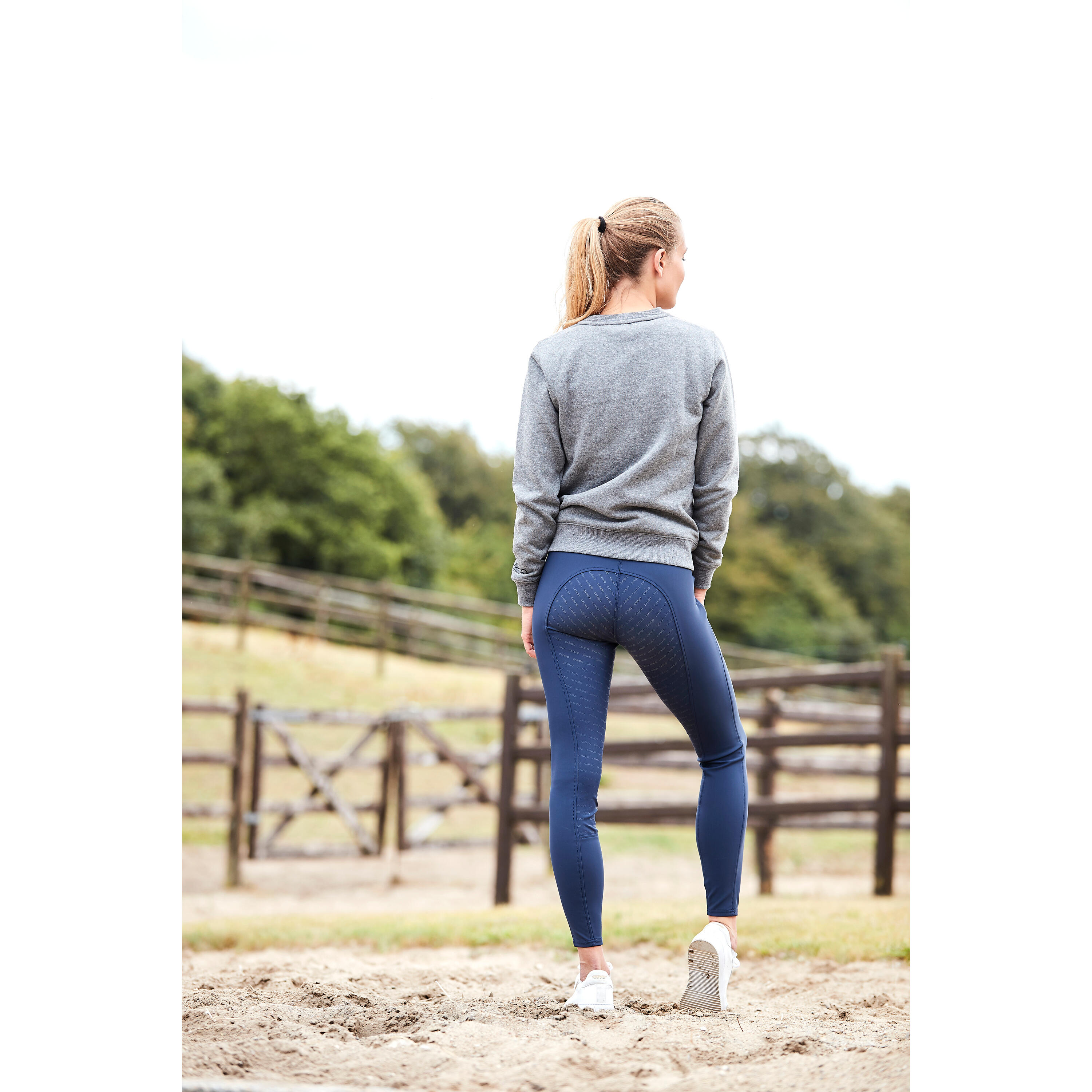 Pantalón equitación full grip para mujer Catago Rihanna 3/5