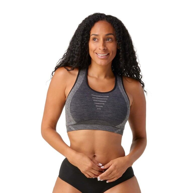 SMARTWOOL Biustonosz Women's Intraknit Racerback Bra black heather-S 1/3