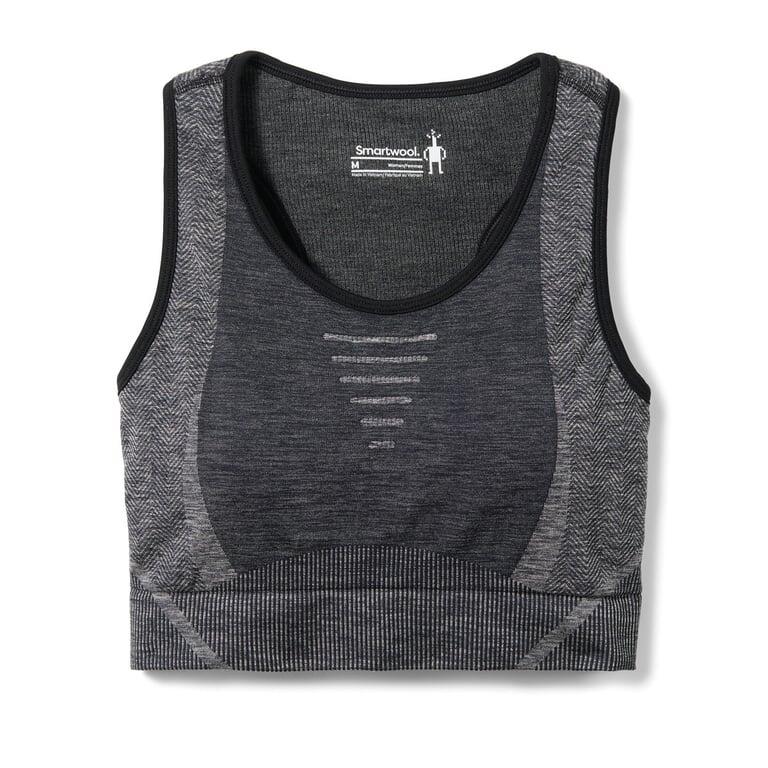 SMARTWOOL Biustonosz Women's Intraknit Racerback Bra black heather-S 3/3