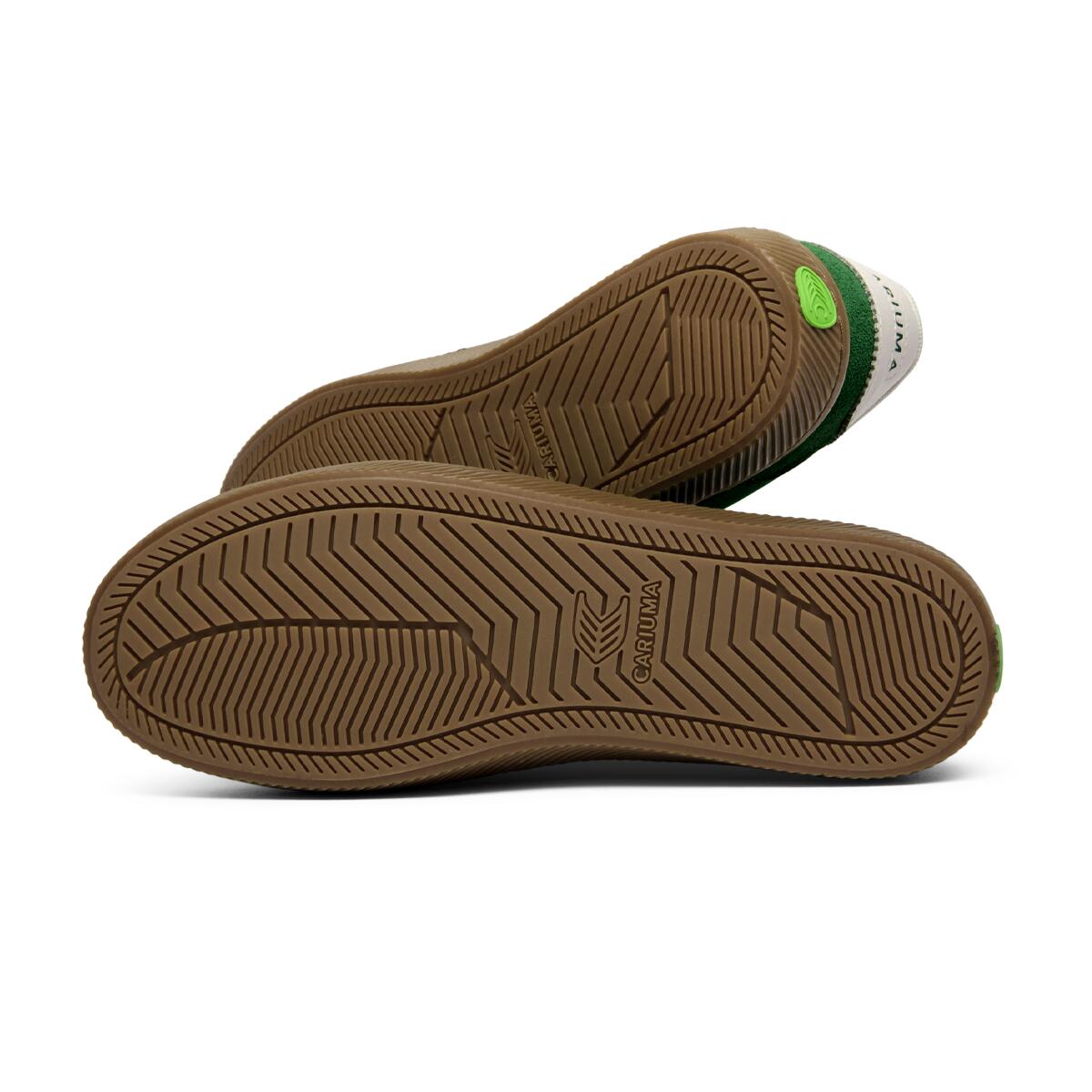 Sneakersy skórzane Cariuma TOCA Nylon And Suede Gum Green