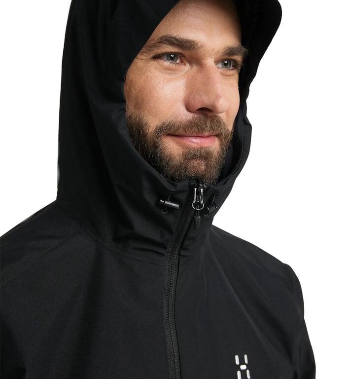 HAGLOFS Kurtka męska BETULA GTX JACKET MEN True Black2-S 7/7