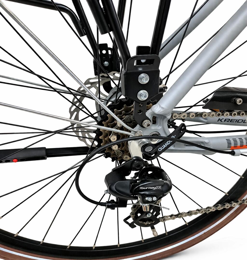 Segunda vida, Bicicleta de trekking Kreidler 52856 - 28 pulgadas, M, gris 3/7