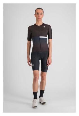 Maillot Manches Courtes Femme Sportful Bomber Noir/Blanc 7/7